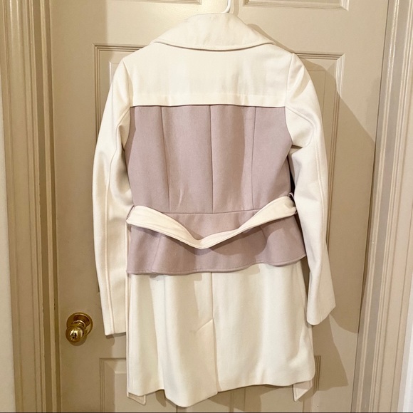 NWT Elevenses White Wool Coat Anthropologie 6 - Picture 4 of 8